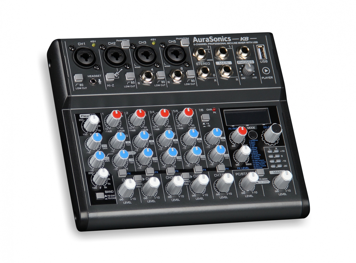 AuraSonics K8 компактный микшерный пульт в Суворове