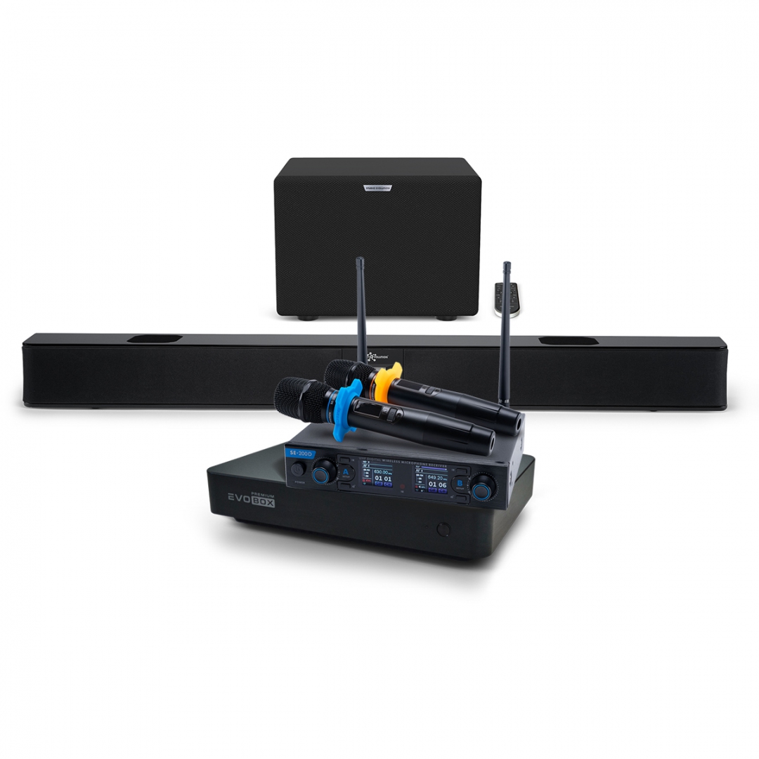 Hi-End караоке-система EVOBOX Premium + EvoSoundBar (саундбар с караоке) в Суворове