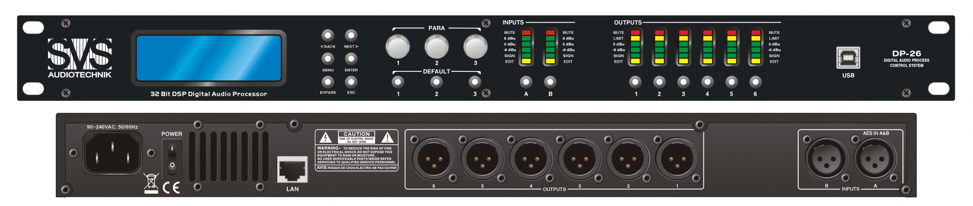 SVS Audiotechnik DP-26 Цифровой процессор: 2 входа 6 выходов в Суворове