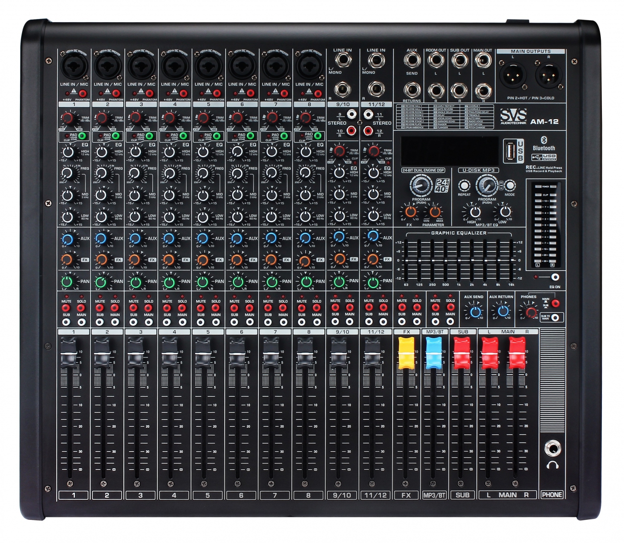 SVS Audiotechnik mixers AM-12 Микшерный пульт аналоговый, 12-канальный в Суворове