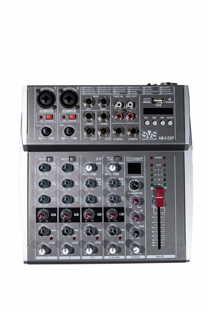 SVS Audiotechnik mixers AM-6 DSP Микшерный пульт аналоговый, 6-канальный SVS Audiotechnik mixers в Суворове