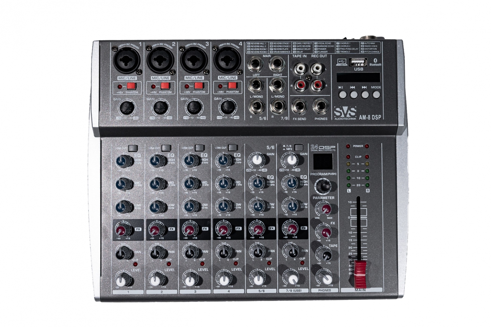 SVS Audiotechnik mixers AM-8 DSP Микшерный пульт аналоговый, 8-канальный в Суворове